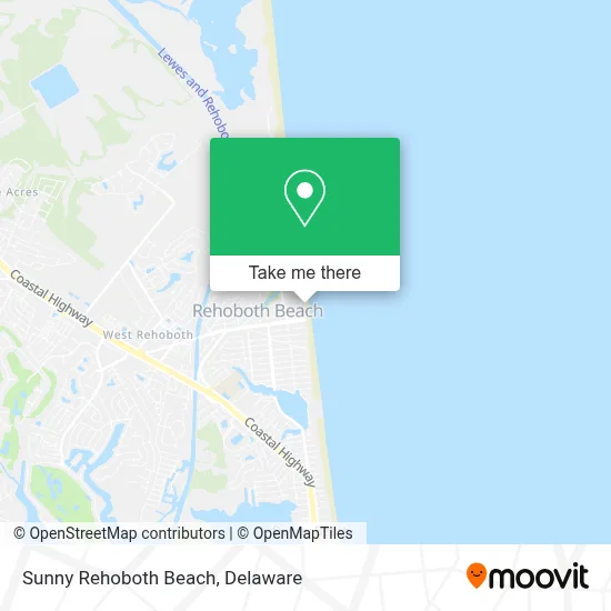 Sunny Rehoboth Beach map