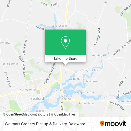 Walmart Grocery Pickup & Delivery map