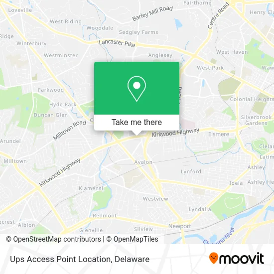 Ups Access Point Location map