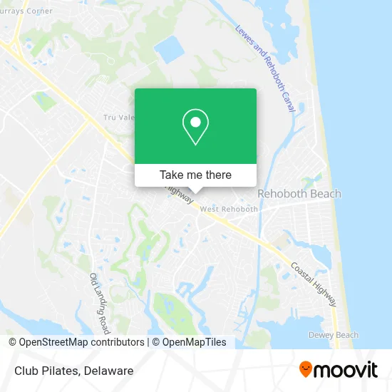 Club Pilates map