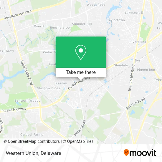 Western Union map