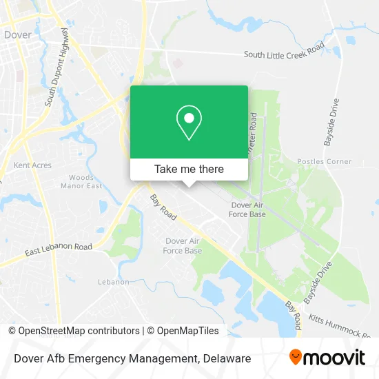 Dover Afb Emergency Management map