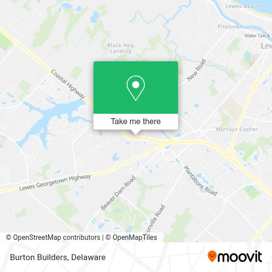 Burton Builders map