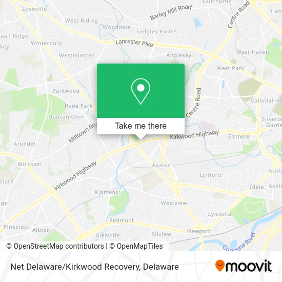 Net Delaware/Kirkwood Recovery map