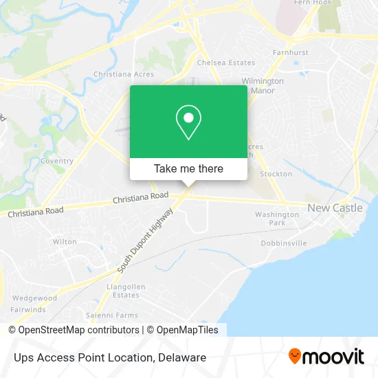 Ups Access Point Location map