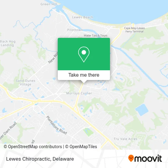 Lewes Chiropractic map