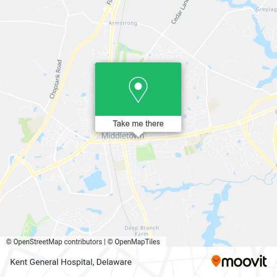 Kent General Hospital map