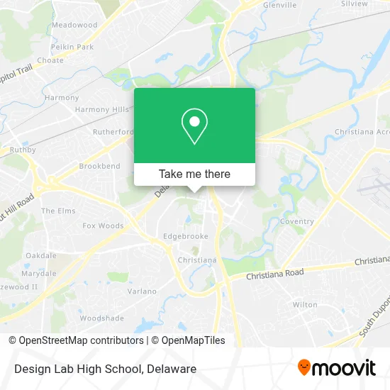 Design Lab High School map