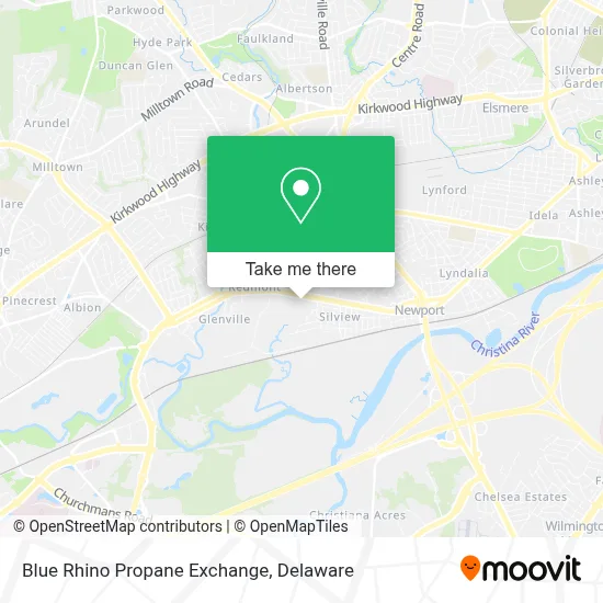 Blue Rhino Propane Exchange map