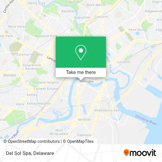 Del Sol Spa map