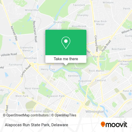 Alapocas Run State Park map