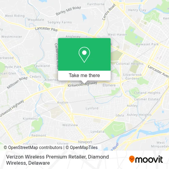 Verizon Wireless Premium Retailer, Diamond Wireless map