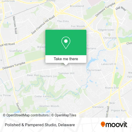 Polished & Pampered Studio map