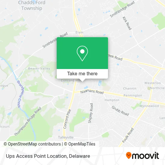 Ups Access Point Location map