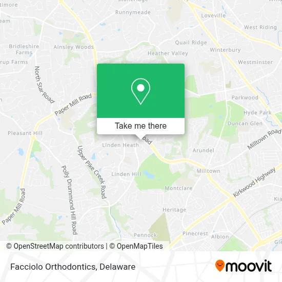Facciolo Orthodontics map