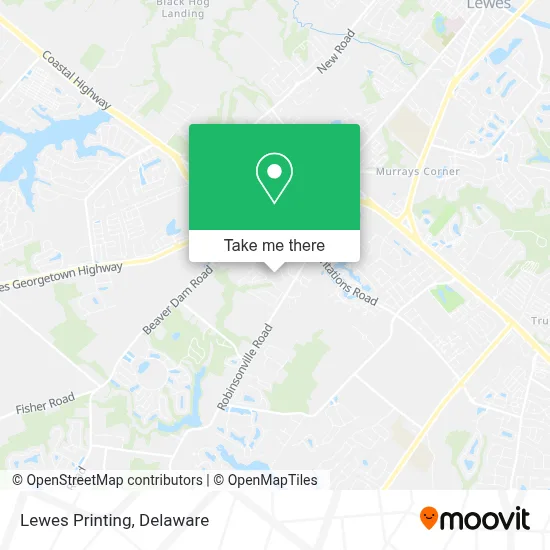 Lewes Printing map