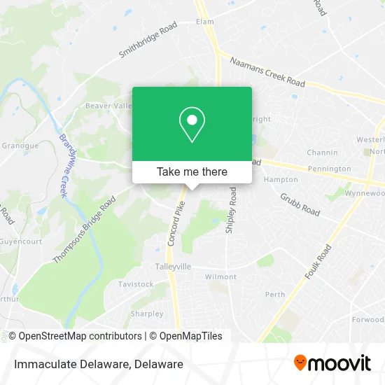 Immaculate Delaware map