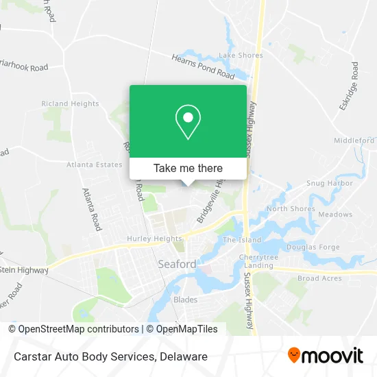 Carstar Auto Body Services map