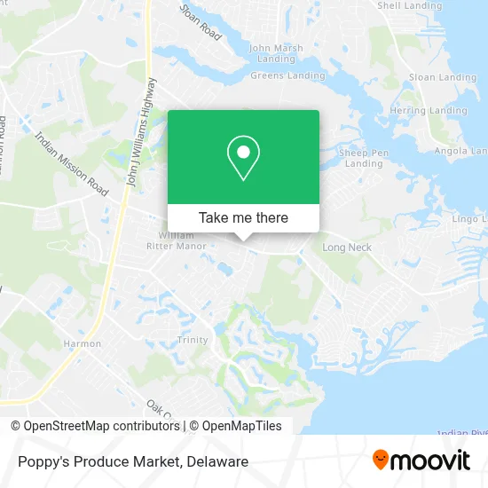 Poppy's Produce Market map