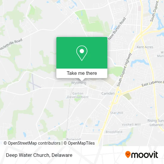 Deep Water Church map