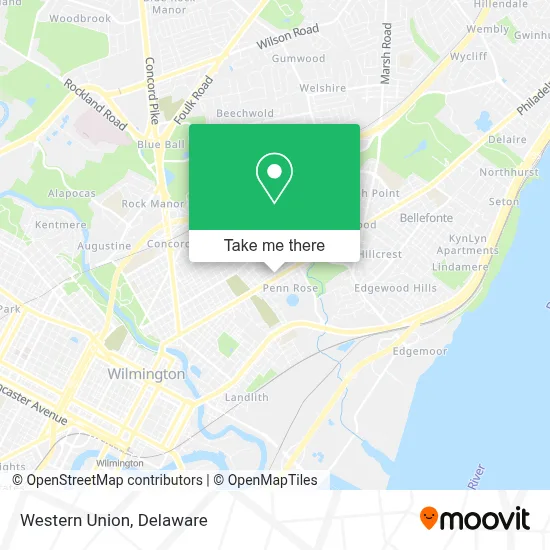 Western Union map