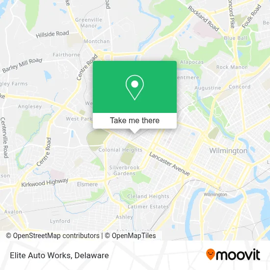 Elite Auto Works map