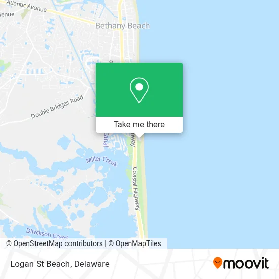 Logan St Beach map