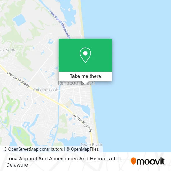 Luna Apparel And Accessories And Henna Tattoo map