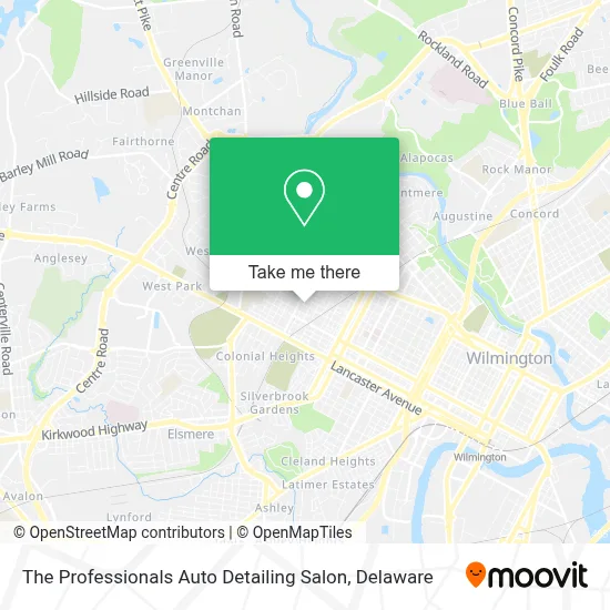 The Professionals Auto Detailing Salon map