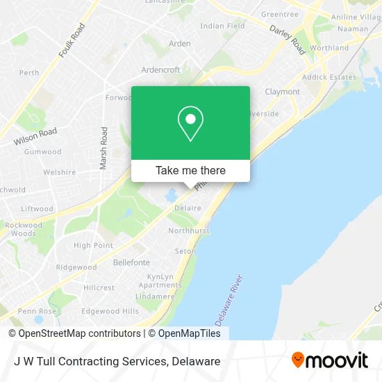 J W Tull Contracting Services map