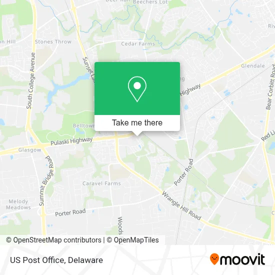 Us Post Office map