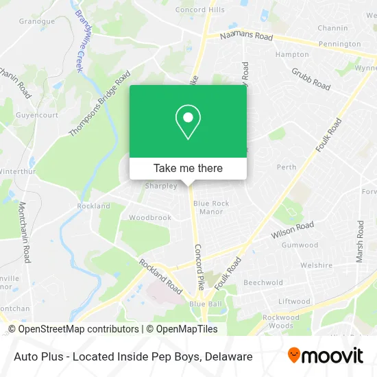 Auto Plus - Located Inside Pep Boys map