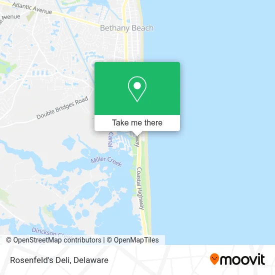 Rosenfeld's Deli map