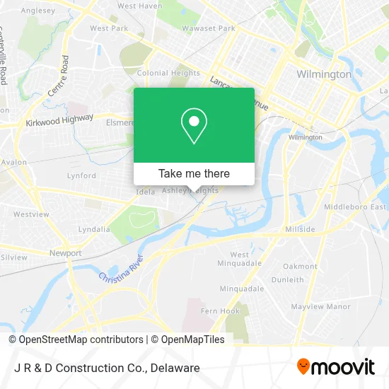 J R & D Construction Co. map