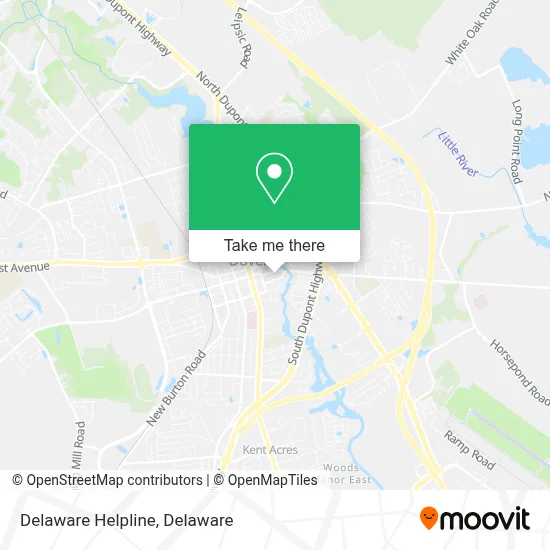 Delaware Helpline map
