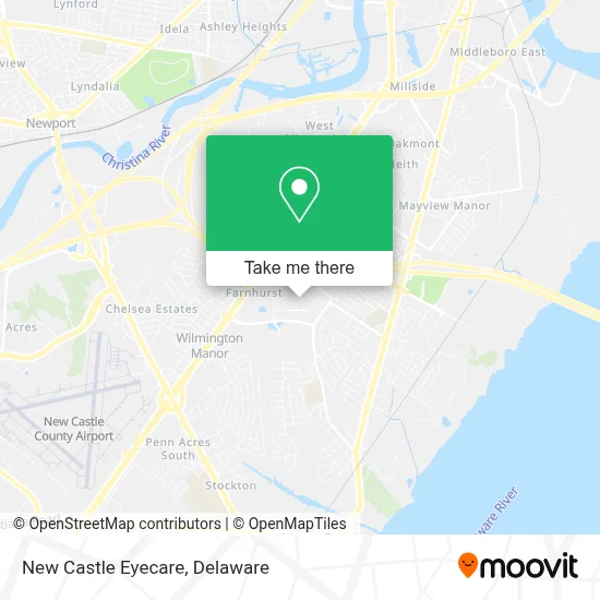 New Castle Eyecare map