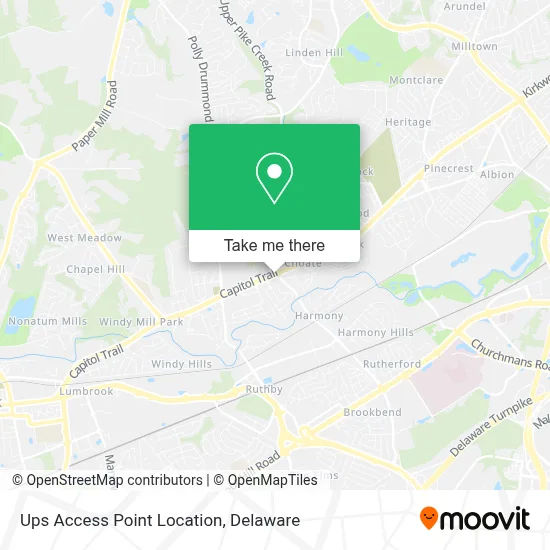 Ups Access Point Location map