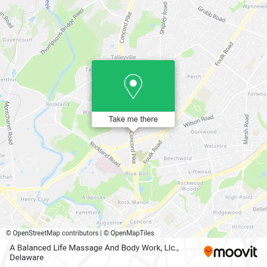 A Balanced Life Massage And Body Work, Llc. map