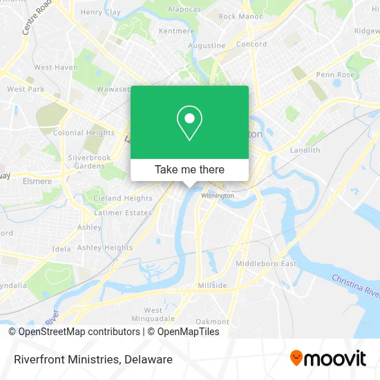 Riverfront Ministries map