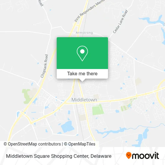 Middletown Square Shopping Center map