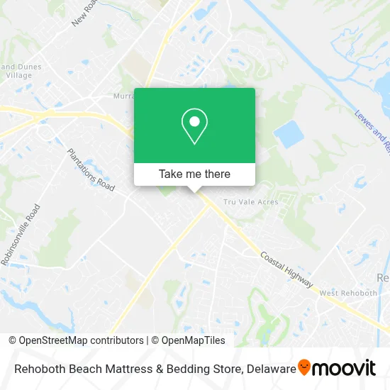 Rehoboth Beach Mattress & Bedding Store map