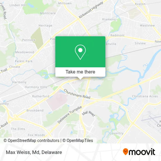 Max Weiss, Md map