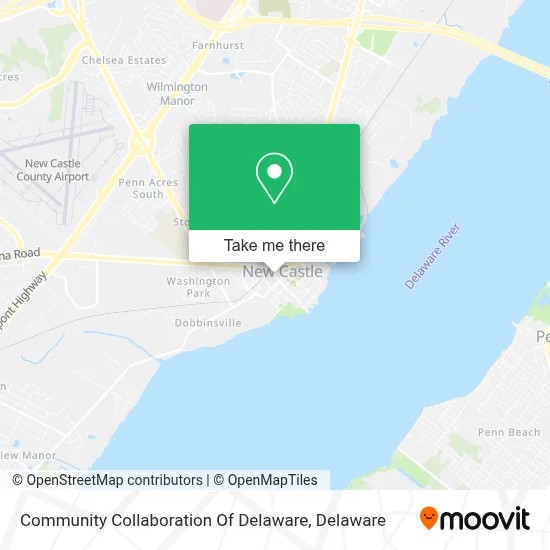 Community Collaboration Of Delaware map