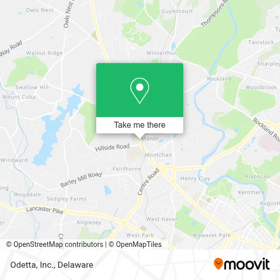 Odetta, Inc. map