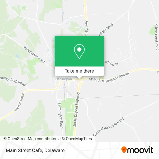 Main Street Cafe map