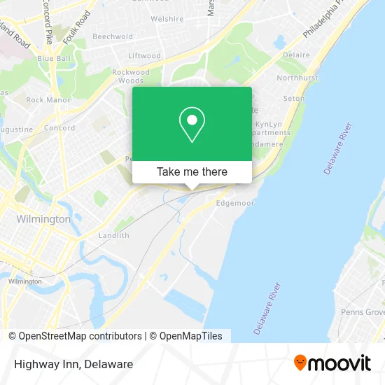 Highway Inn map