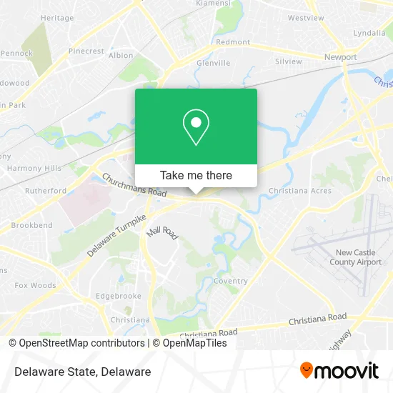 Delaware State map