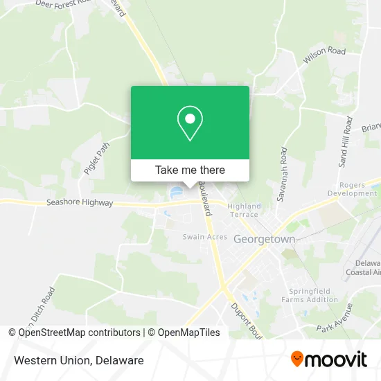 Western Union map