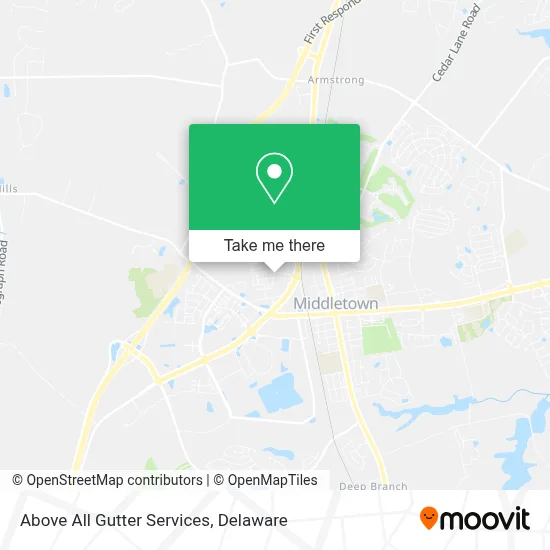 Above All Gutter Services map
