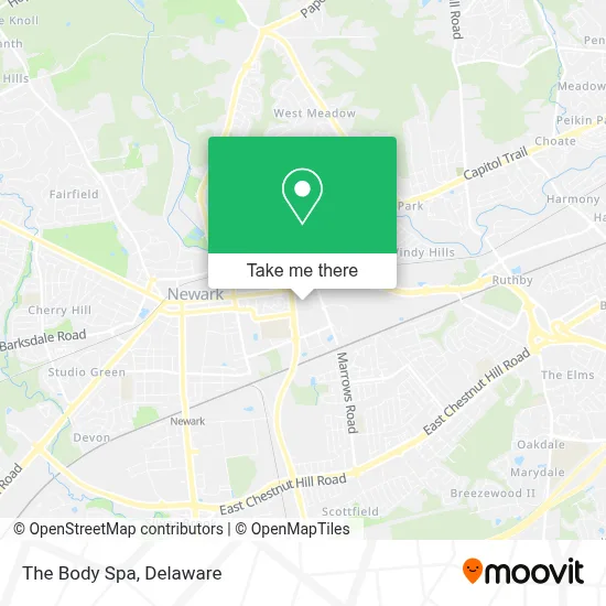 The Body Spa map